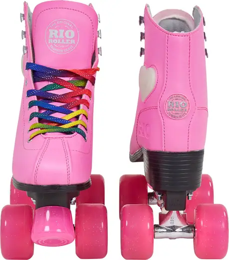 Rio Roller Figure Lights Rollschuhe Disco Roller pink Damen 