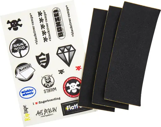 Neon Yellow Edition 3 Sheets Teak Tuning Premium Fingerboard Skate Grip Tape 