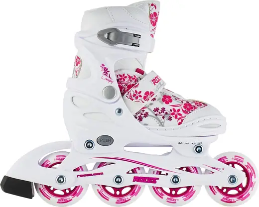 Seatechlogy Childrens Ice Roller Skates Adjustable Inline Stake for Kids Beginner 2-6 Years Old 
