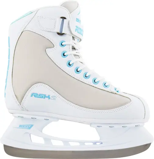 Roces Women's RSK 2 Figure Ice Skates Lace-Up Superior Italian White/Gray/Blue 