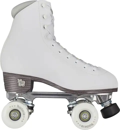 quad kick roller skates white