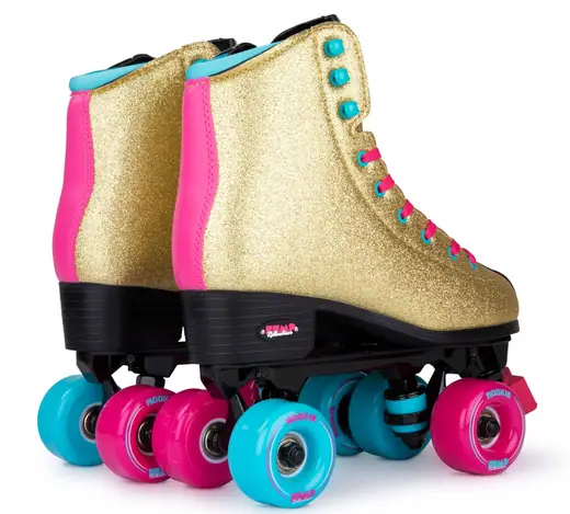 New Rookie Classic Suede Quad Roller Skates with Optional Bag 