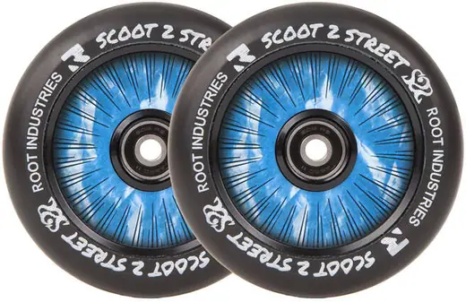 Root industries trotinette roues Radiant Bleu 110 mm et 120 mm 