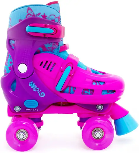 SFR Lightning Hurricane Adjustable Quad Roller Skates Light up wheels