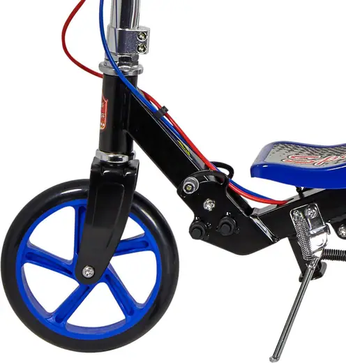 Trottinette à bascule et à suspension pneumatique avec des freins Vert / Noir Space Scooter Premium X590 Pour les enfants de plus de 8 ans et les adolescents Facile à plier