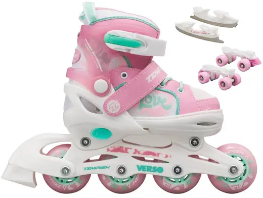 Tempish Kitty Skate Set Pink Kinder-Inlineskates inklusive Helm und Schützer NEU 
