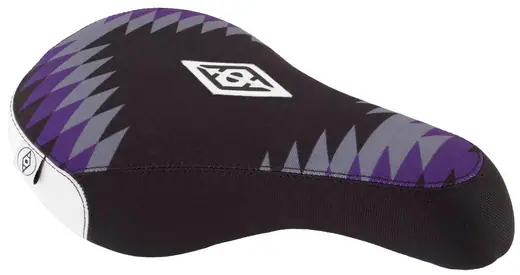 Purple pivotal hot sale bmx seat