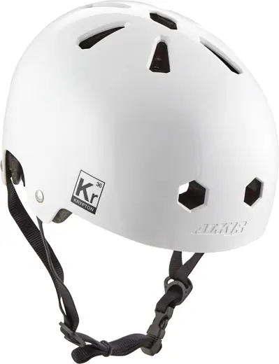 Alk13 Helmet H2O Plus Casque Skate BMX Roller -S (49-52cm) Noir Gris Brillant