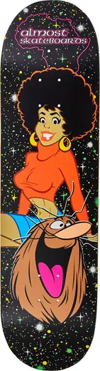 Almost Haslam Caveman Blacklight R7 Skateboard Deck | SkatePro