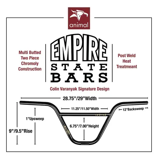 Animal Colin Varanyak Empire State BMX Handlebar | SkatePro