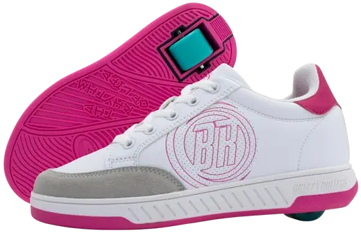 Breezy Origin White Pink Roller Shoes