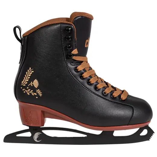 Chaya Merlot Preto Patins De Gelo Artísticos