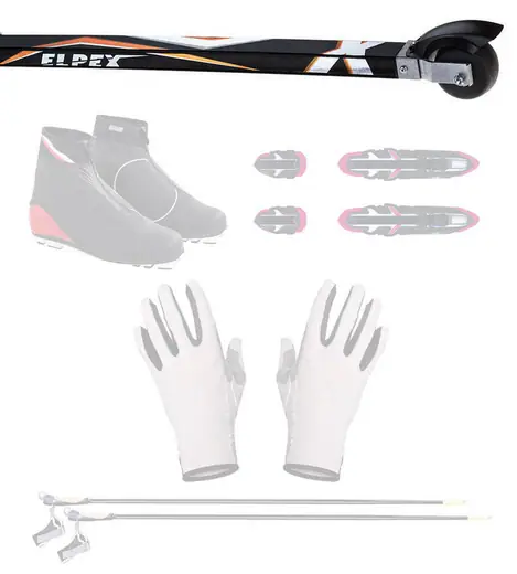 Elpex Classic NNN Intermediate Roller Ski Package | SkatePro