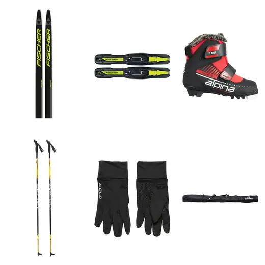 Fischer Junior Classic Cross Country Ski Package
