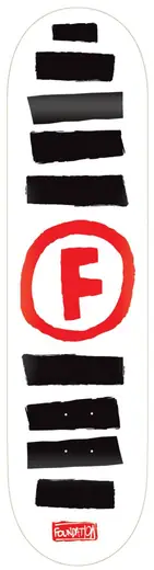 Foundation Doodle Stripe Skateboard Deck
