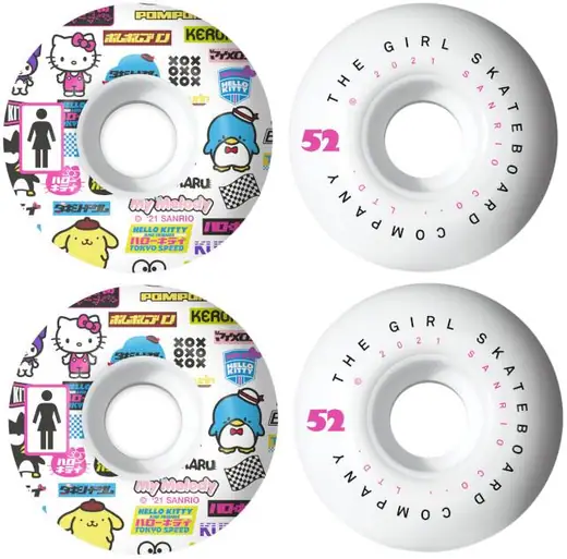 Girl Tokyo Speed 99A Skateboard Hjul 4-Pak