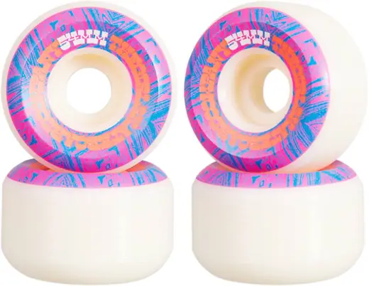 Girl Softline Skateboard Wheels 53mm 98a - White (Set of 4)