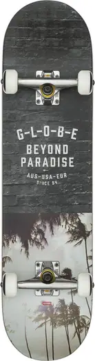 Globe G1 Nature Walk Skateboard – Black/Toxic Yellow, Planche Adulte Unisexe, Look Fun Et Matos Costaud