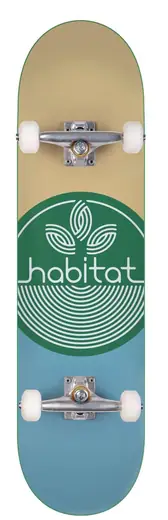 Habitat Leaf Dot Skateboard Completo