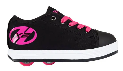 Heelys Rezerve X2 - Scarpe Con Ruote Per Bambine - Nero E Rosa - Numero 18 EU - Principianti