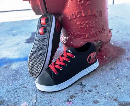 Heelys Fresh X2 Noir/Rouge Chaussures à Roulettes