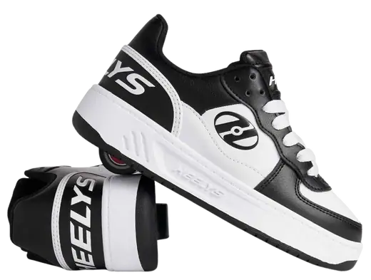 Heelys Rezerve Low Scarpe Con Ruote | Nero | 38 EU | Modello Y2K | Tomaia PU