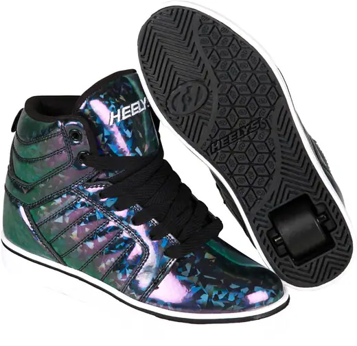 Heelys Uptown Black/Hologram Shoes With Wheels