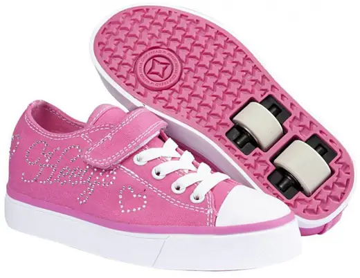 Heelys X2 Snazzy Pink Shoes With Wheels | SkatePro