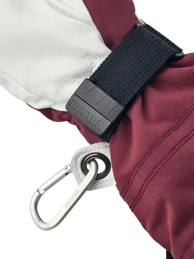 Gants De Ski Hestra Heli - Pour Femme - Cuir Et Tissu 3 Couches - Extra Chauds Pour Temps Froid