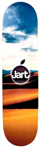 Jart Orange Skateboard Deck