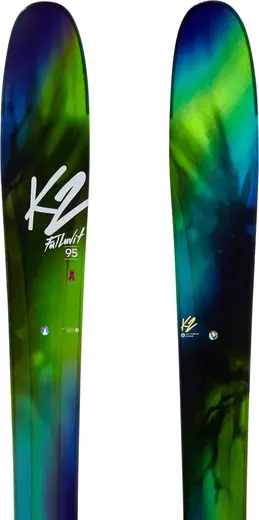 K2 Fulluvit 95 17/18 Freeride Skis + Squire 11 Binding - All ...
