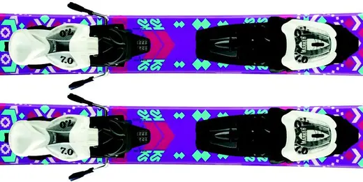 K2 Missy JR Twintip Kids Skis + Fastrack2 7.0 | SkatePro