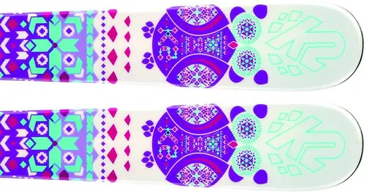 K2 Missy JR Twintip Kids Skis + Fastrack2 7.0 | SkatePro