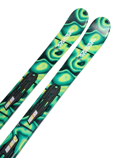 k2 4 skis Sight 2024 The Duracap construction and composite core offer an easy Classic K2 Merlin IV Set