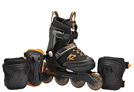 K2 Raider Pro Boys Combo Inline Skates Set