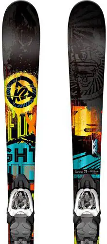 K2 Shreditor 75 Junior Skis + Fastrak2 7 | SkatePro