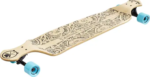 Kahuna Creations Drop Deck Black Wave Longboard | SkatePro