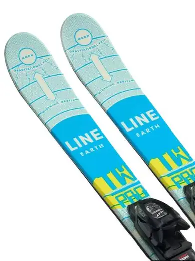 Line Wallisch Shorty Twin Tip Skis + FDT 7.0 Bindings
