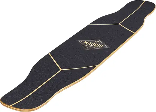 Longboard Madrid Freeride – 41″ X 9.5″ – Double Kick – Roues Shark ADN X Trucks RKP