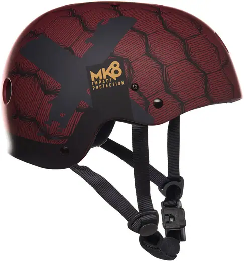 Casque Watersport Mystic MK8 X - Homologué CE, Coque Légère Ventilée, Rembourrage 3D Mesh Amovible, Fermeture Fidlock, Pour Kitesurf Et Sports Nautiques