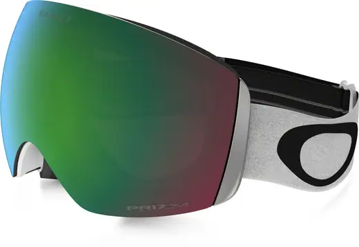 Oakley Flight Deck Matte White Prizm Jade Ski Goggles