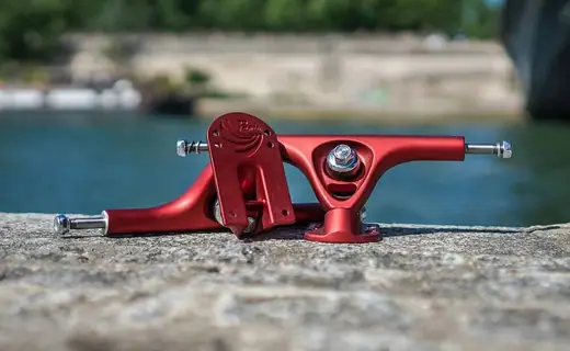 パリストラック 180 Paris 赤 青 ロングボード クルーザー / ローデッド　Landyachtz　Madrid　ORANGATANG Paris 180 LONGBOARD TRUCKS Package BIGFOOT 76MM CRUISERS