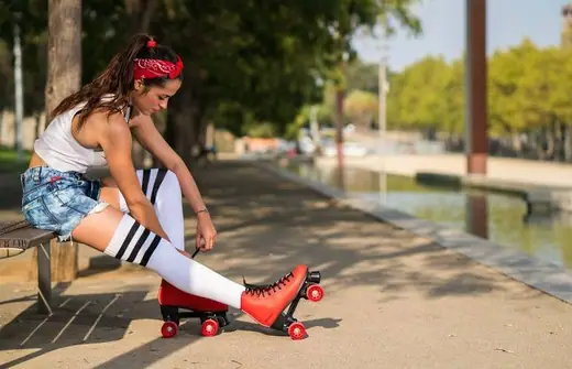 Roller Powerslide Melrose rouge - quads pour femme - Achetez