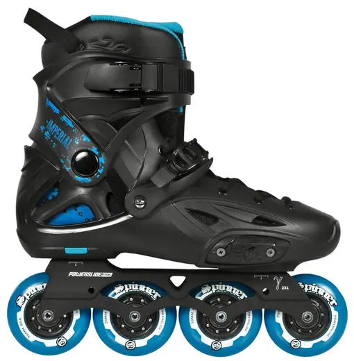 Powerslide Imperial One 80 Black/Blue Freeskates | SkatePro