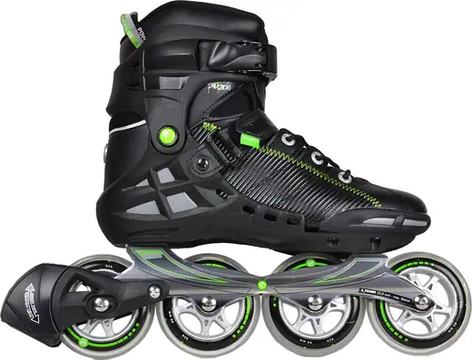 Powerslide C6 Core tripleX Speed Inline Skates Black/Green Size 8.5 Powerslide C6 Core tripleX Fiber Fibre Racing Inline Skates  main image 2