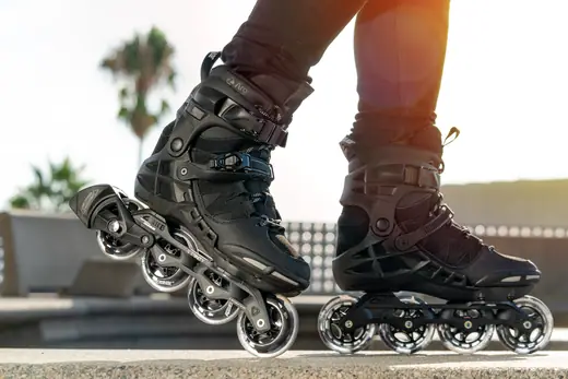 POWERSLIDE PHUZION ARGON Skates Black Men's Sz 11 - No Stopper $141.17 - CA