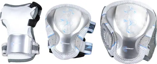Powerslide Pro Pure Set Di Protezioni Per Adulti – Ginocchiere, Gomitiere E Parapolsi Taglia L