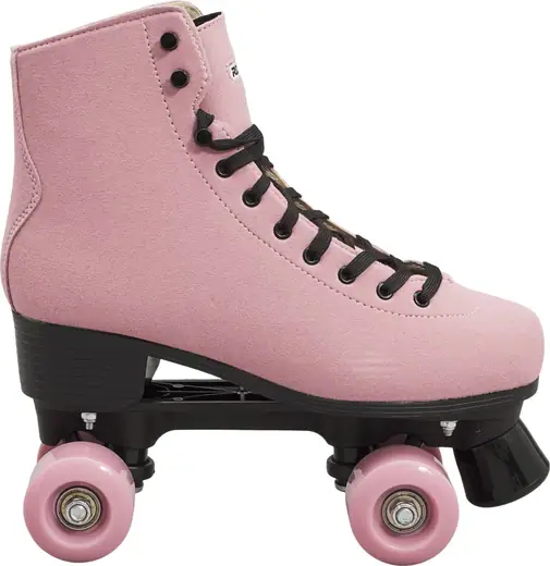 Patins D'entraînement 4 Roues Pour Enfants - Adaptables Aux Chaussures, Taille Réglable, Rose
