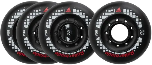 Rollerblade Apex Inline Skate Wheels 4-Pack