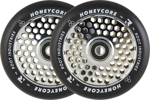 Root Industrie Air Honeycore 110mm Stuntstep rol Fantic26 sticker (Rainbow Neochrome/Pu Wit